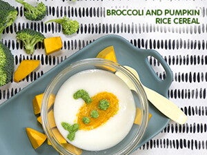 Broccoli and Pumpkin Rice Cereal Broccoli and Pumpkin Rice Cereal