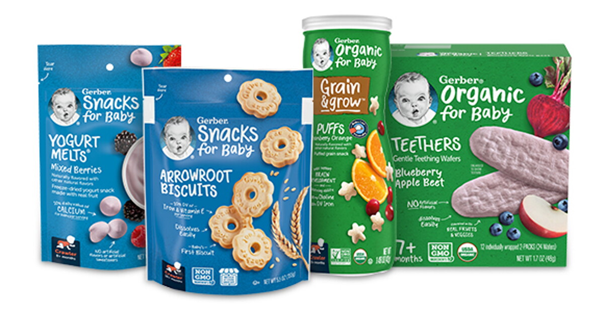 GERBER Snacks | Support Good Nutrition & Development | Nestlé Baby&Me